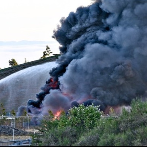 A small logo depicting the news story FOURTH OF JULY WEEKEND FIRES KEEP LOCAL FIREFIGHTERS BUSY